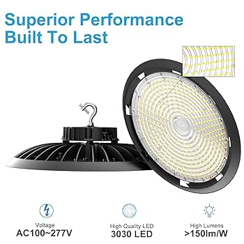 Lightdot 6Pack LED High Bay Light 300W（340x1W） 45000lm