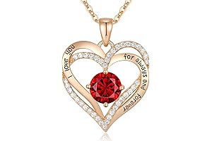 Women's Heart Necklace - Timeless Elegance for Anniversary and Valentine's Day