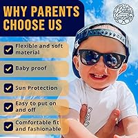 Vista 7 de Gafas de sol polarizadas para bebé con correa, lentes de sol flexibles irrompibles para bebés recién nacidos de 0 a 24 meses