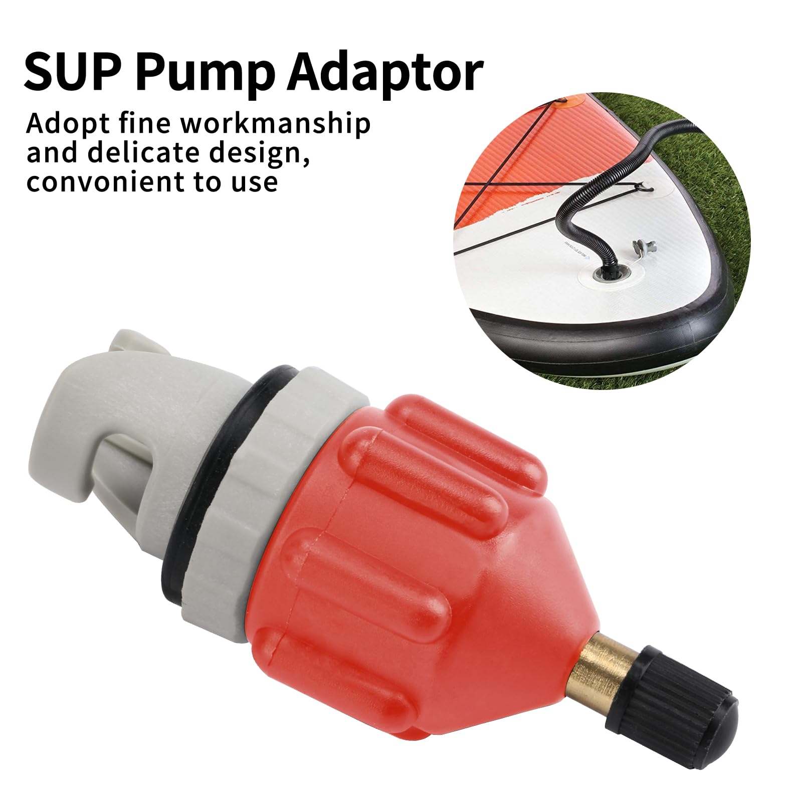 Adattatore Per Pompa SUP - Convertitore Con 5 Ugelli Per Gonfiare Tavole Da Paddle, Kayak E Gonfiabili - Foto 6