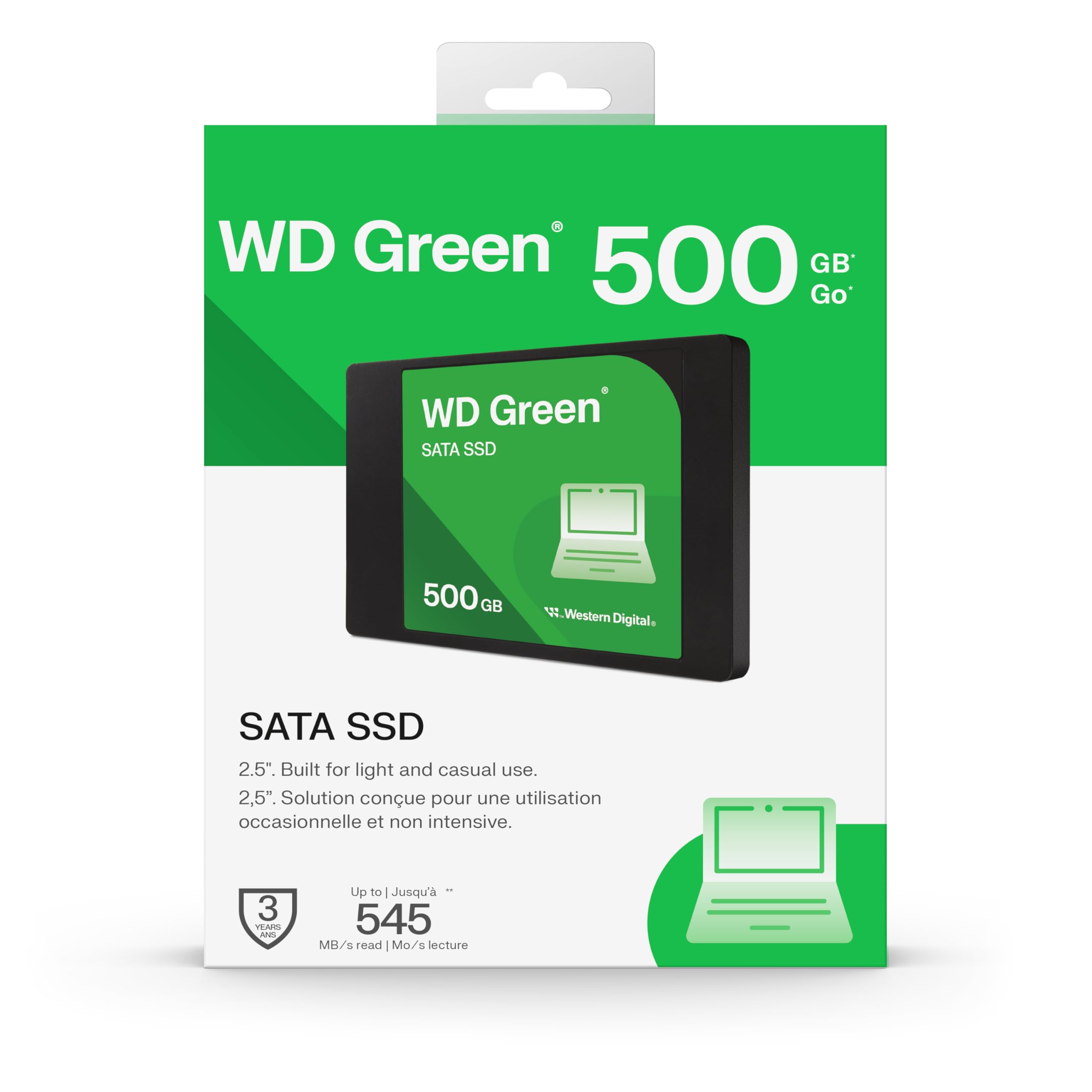 Western Digital 内蔵SSD 500GB Amazon.com: Western Digital WD Green SATA 500GB, Up to 545MB/s