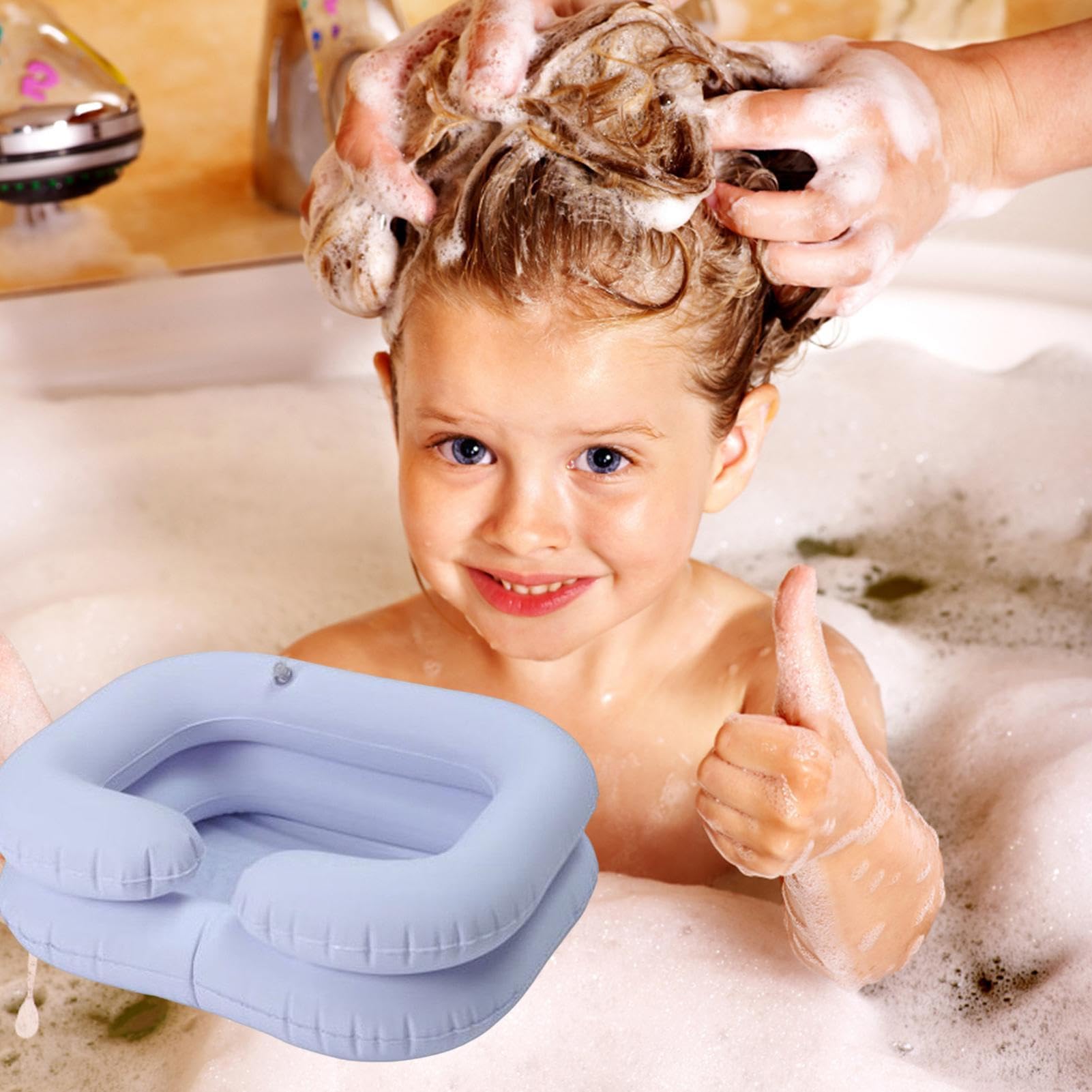 Shampoo Basin - Bedside Hair Wash Sink, Portable Hair Washing Bowl | Elderly Disabled Care, Shampoo Basin Bedridden Handicap Washing Solution Comfortable To Use For Elderly Pregnant Women