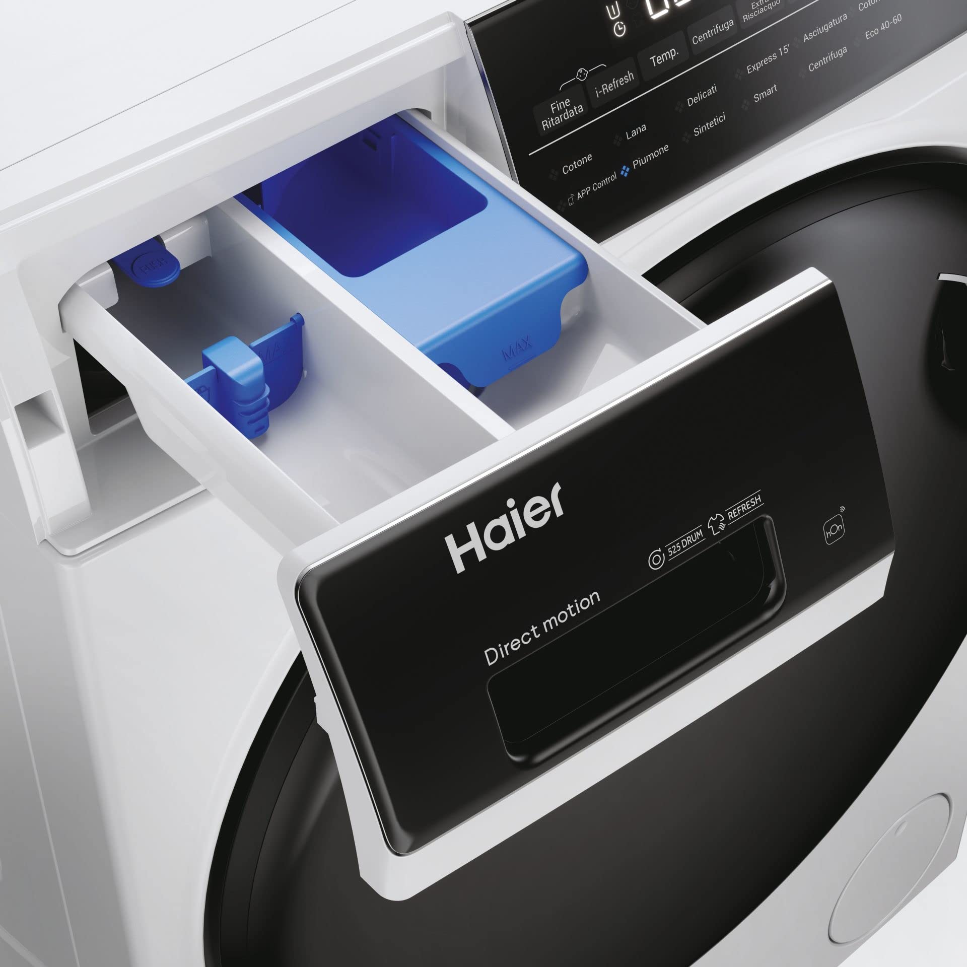 Haier I-Pro Serie 5 Lavasciuga 10+6 Kg, Libera Installazione, Carica Frontale, 1400 Giri, Classe A, Trattamento Antibatterico, Rilevamento Carico, Vapore, AxLxP 85x59,5x53, Bianca - HWD100-B14959UIT