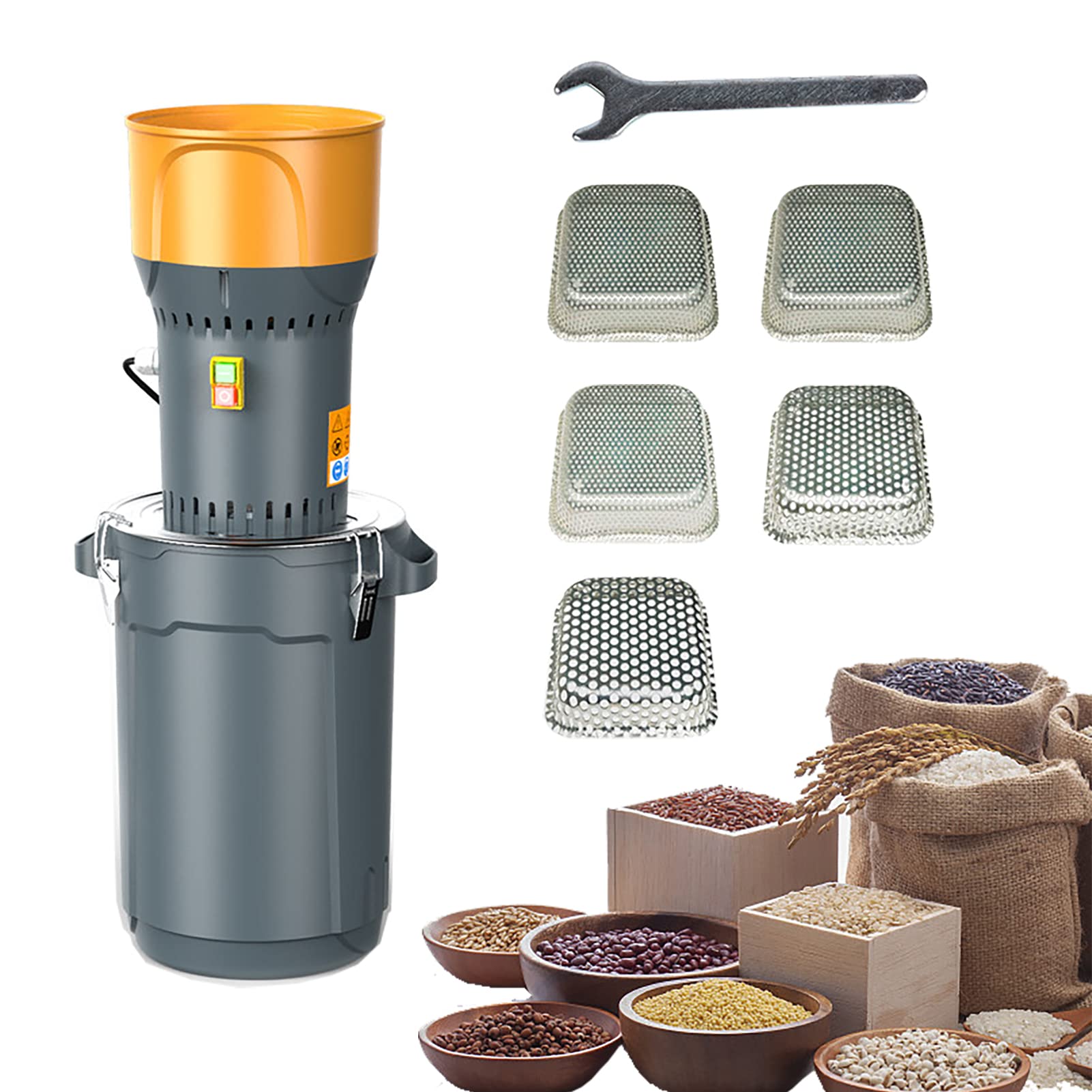 OUYOLAD 25L Electric Grain Mill Grinder Corn Grinder, Nutrimill grain