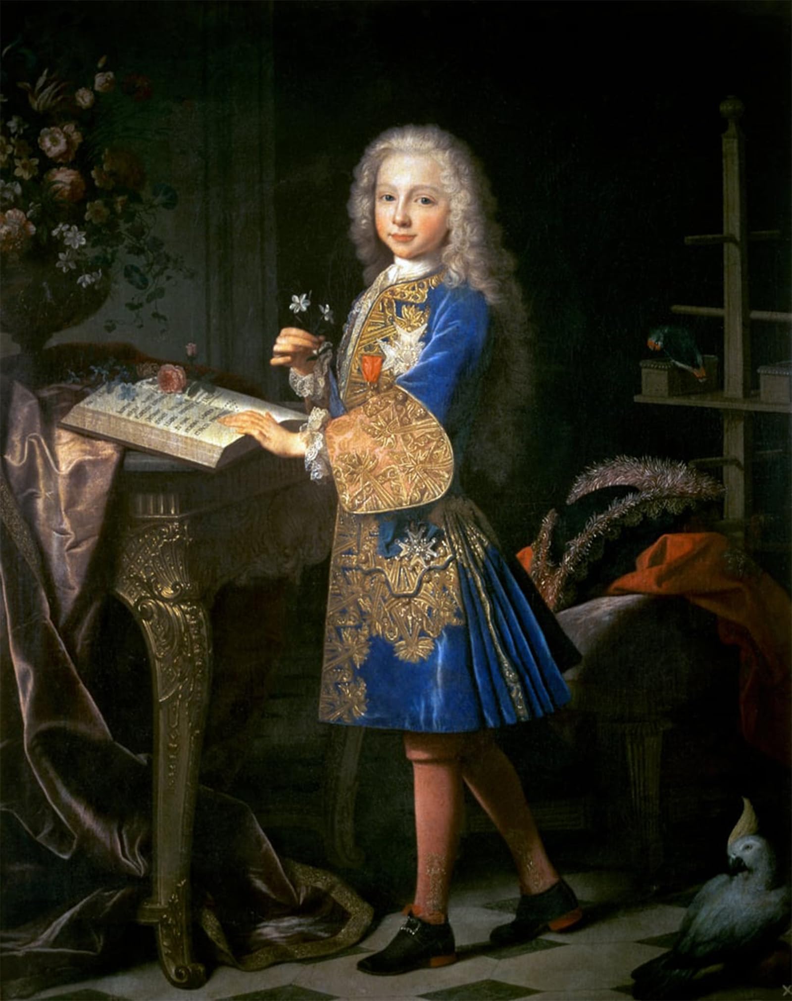 POSTERIIk Vintage Art Print Images Pictures Print Portrait of Charles of Bourbon by Jean Ranc Modern Colour Posters for Office Home Decor 60x90cm