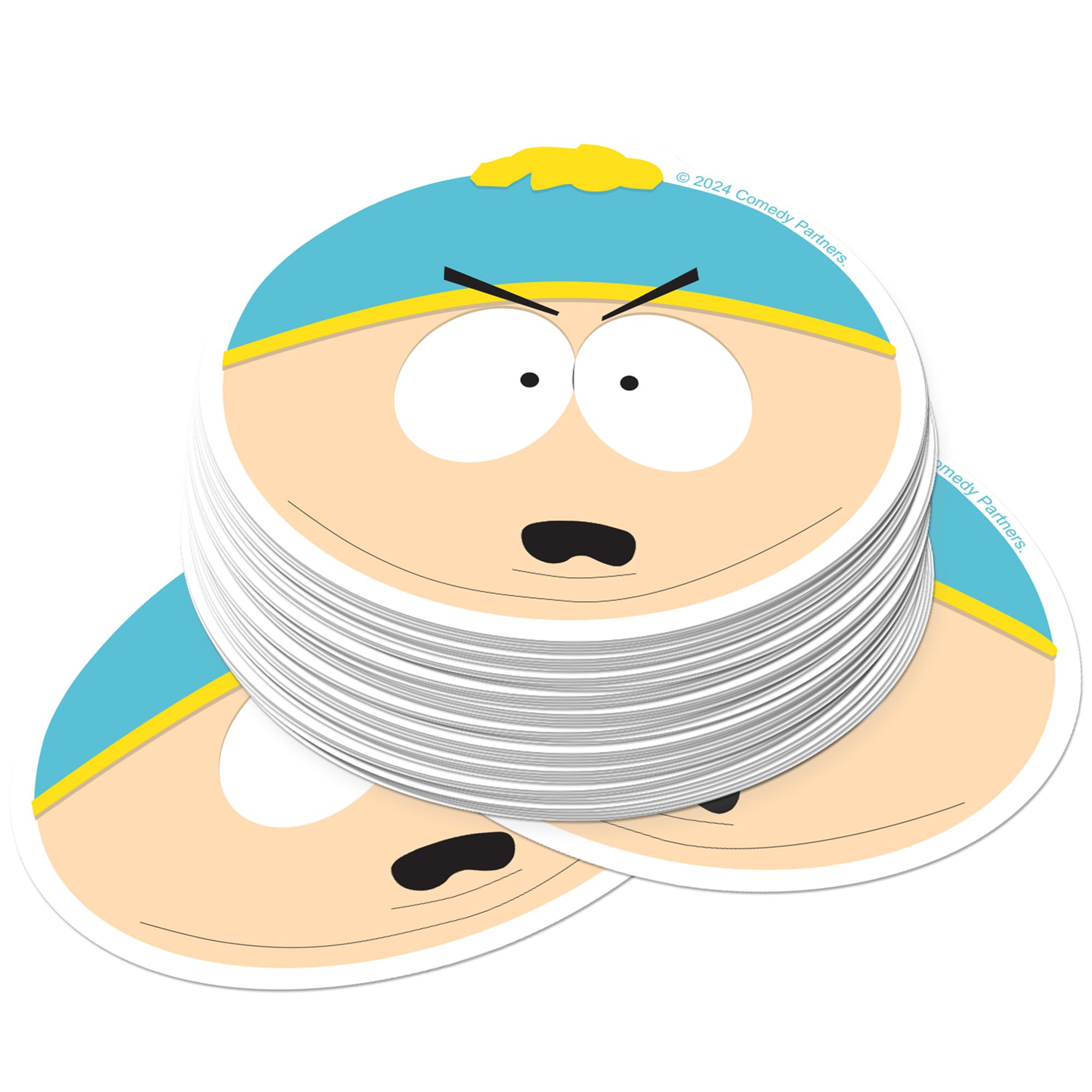 South Park Cartman Face Sticker Pack Stacked – Die-Cut Vinyl Large Deluxe Stickers Variety Pack for Laptop, Water Bottle, Scrapbooking, Tablet &