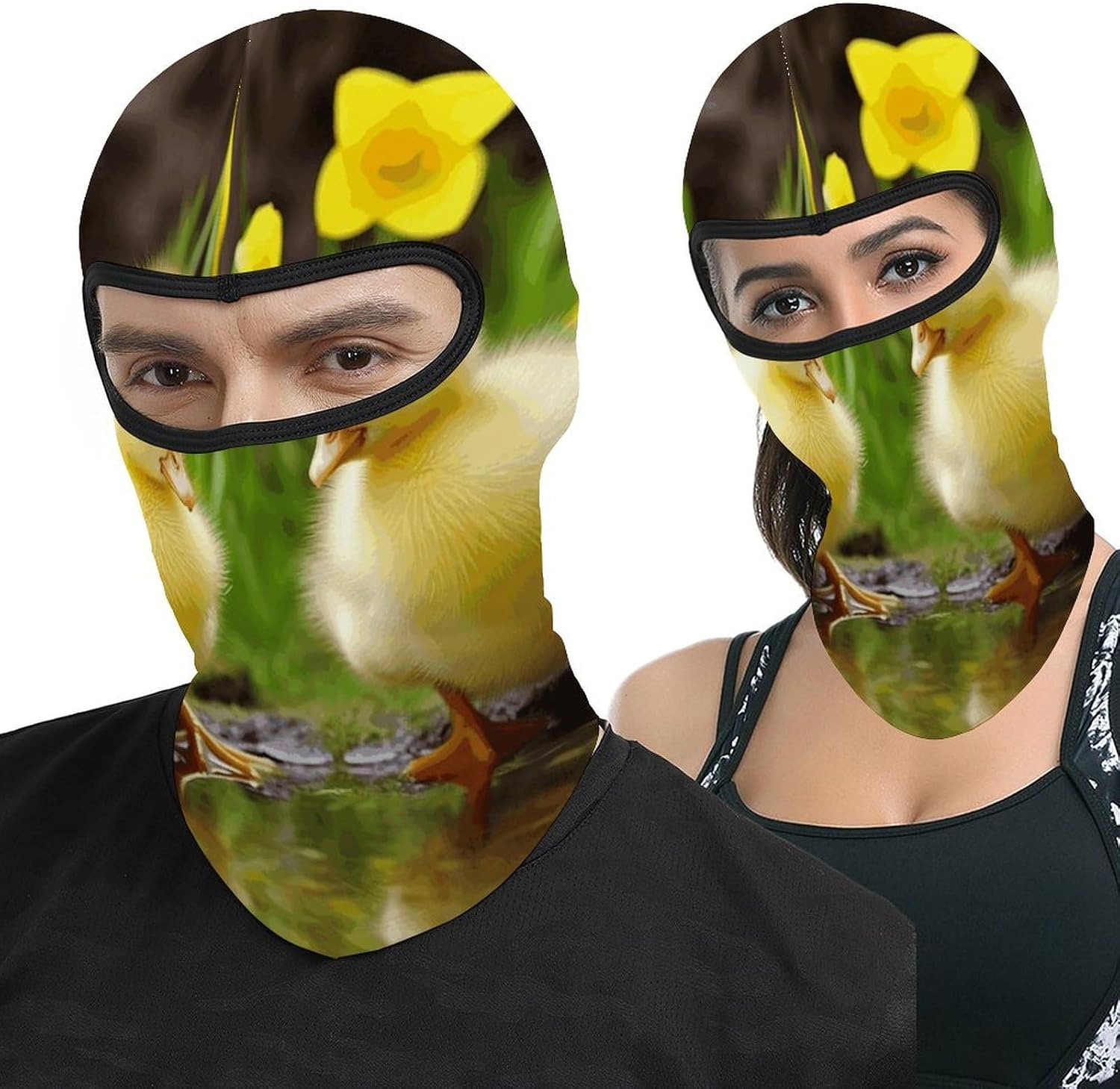 Cute Baby Ducks Balaclava Ski Mask for Adult Personalized Breathable Full Face Cover Mask Windproof Hood Balaclava Face Masks for Motorcycle Riding Fishing Outdoor Sports
