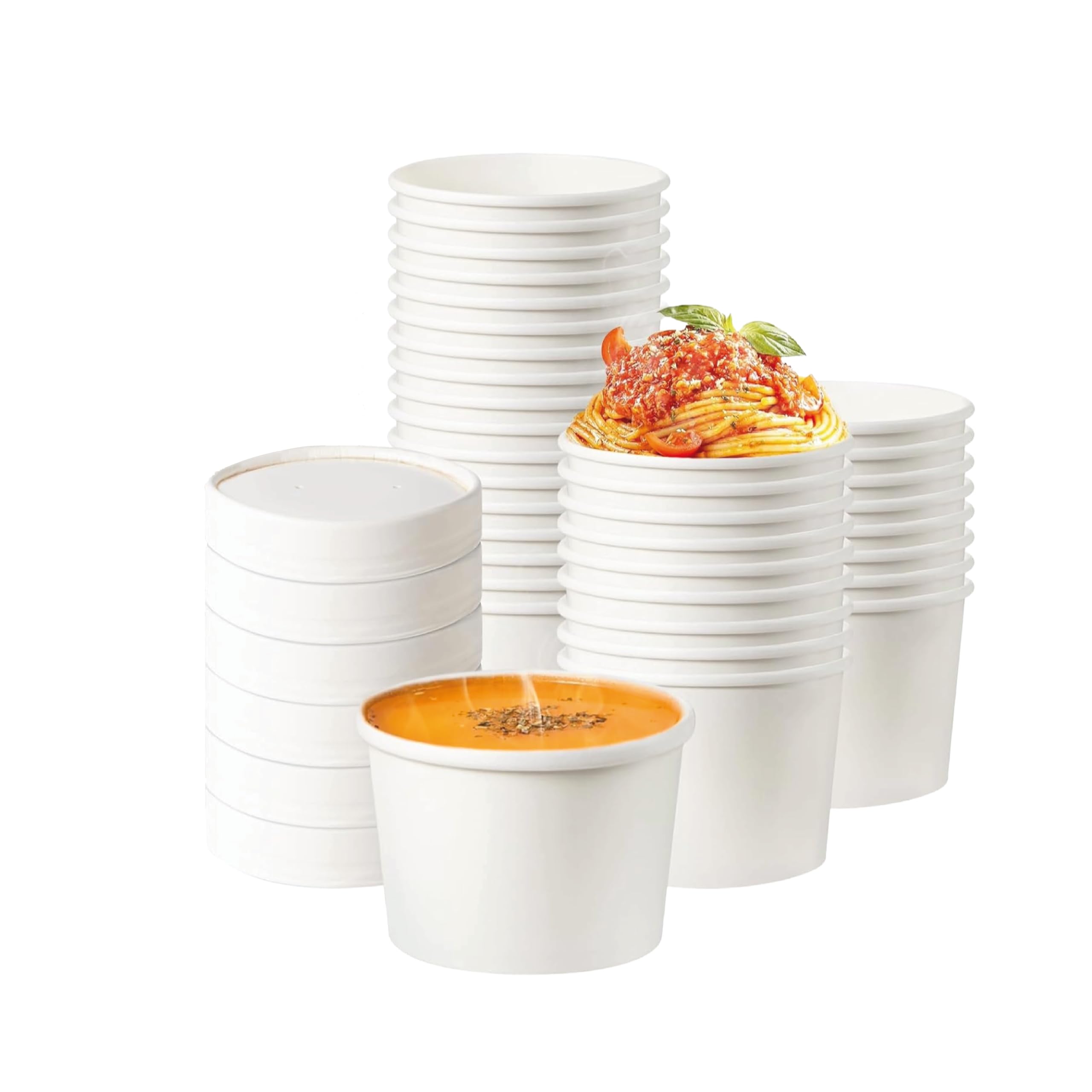 Eco-Friendly Paper Food Containers with Lids -12