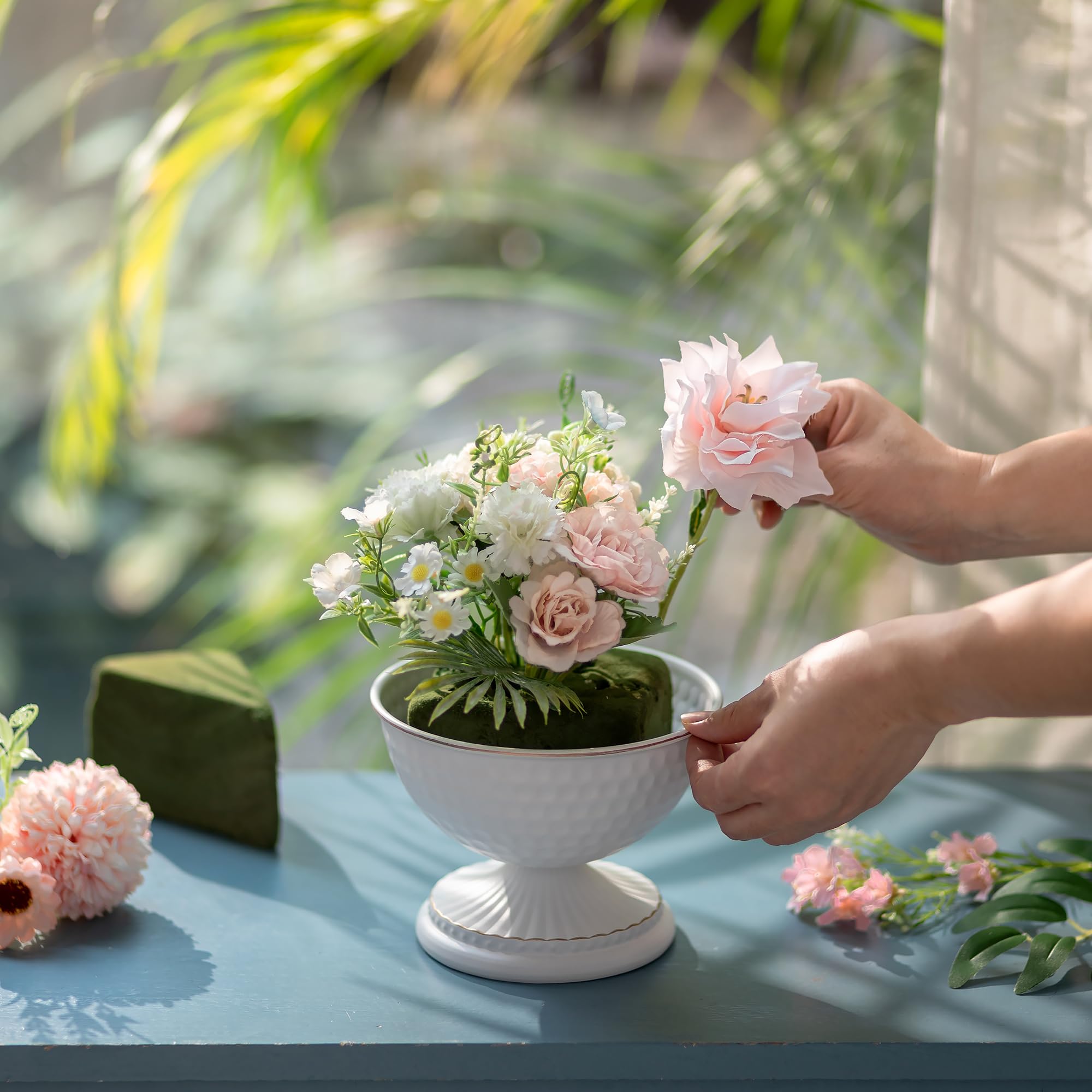 Amazon.com: Sziqiqi White Urn Vase for Flowers - Wedding