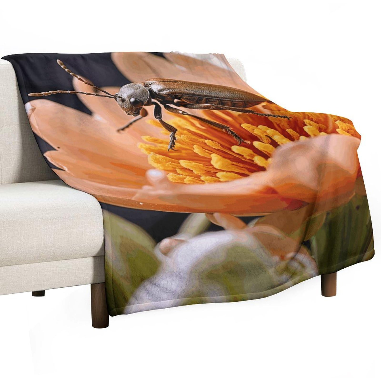 Couverture polaire créature effrayante au toucher velours ultra doux