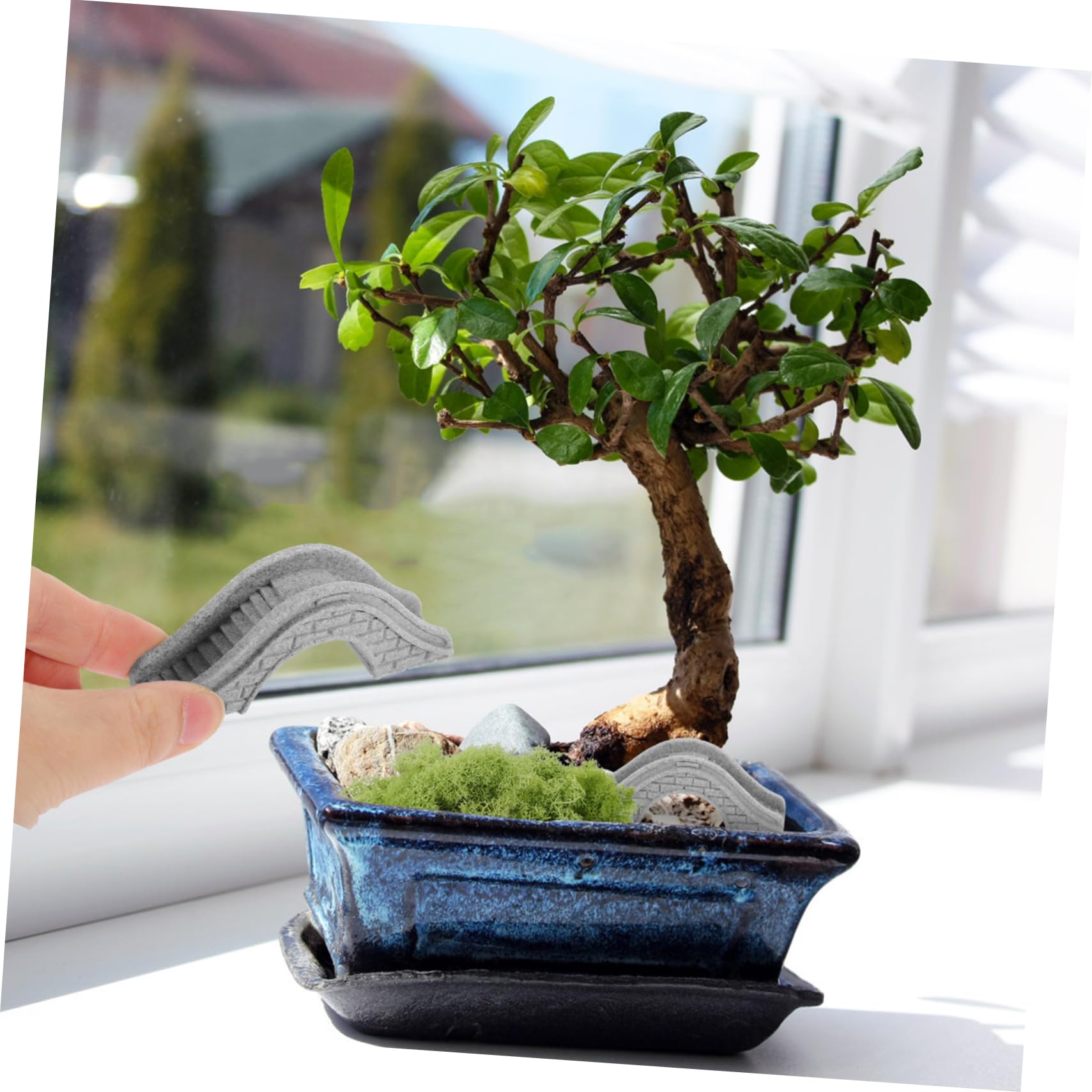 Kisangel Lot De 5 Ponts Décoratifs pour Aquarium De Jardin Aménagement Paysager Robuste Et Élégant 2 Pièces X 5