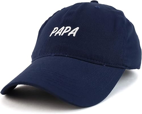 Trendy Apparel Shop Papa - Gorra bordada 100% algodón cepillado