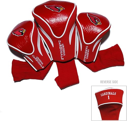 Vista 15 de Team Golf NFL Numeradas 1, 3 y X, se adapta a drivers de gran tamaño, utility, rescue y clubes de fairway, forrado de terciopelo para protección