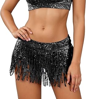 Déguisement 2026 - Tenue de carnaval à paillettes - Jupe de danse latine pour scène