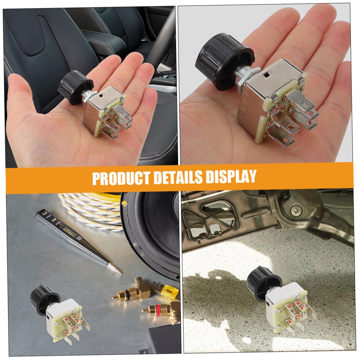 2Pcs Rotary Design Blower Switch for Car Air Conditioning Durable and Easy to Install Fan Control for All Car Models Efficient Cooling