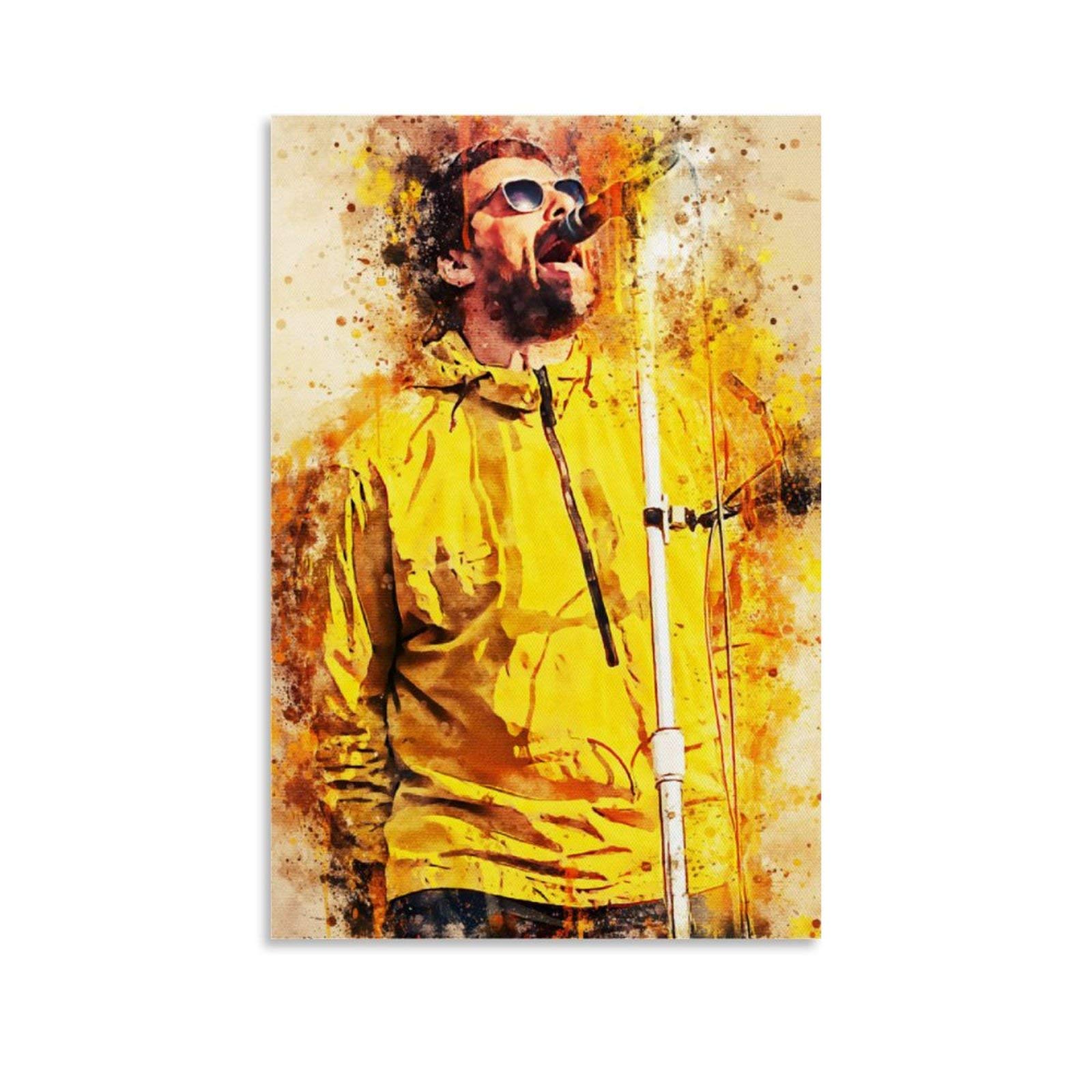 Shefei Unframe-Style1 Liam Gallagher Canvas Art Poster And Wall Art Picture Print Modern Family Bedroom Decor Posters 20X30inch(50X75cm)