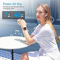 Vista 4 de Wireless Earbuds for iPhone, 5.3 Bluetooth Headphones for Apple Earbuds Wireless, ENC Noise Cancelling 40Hrs Playback in Ear Air Buds Pods HiFi Bass