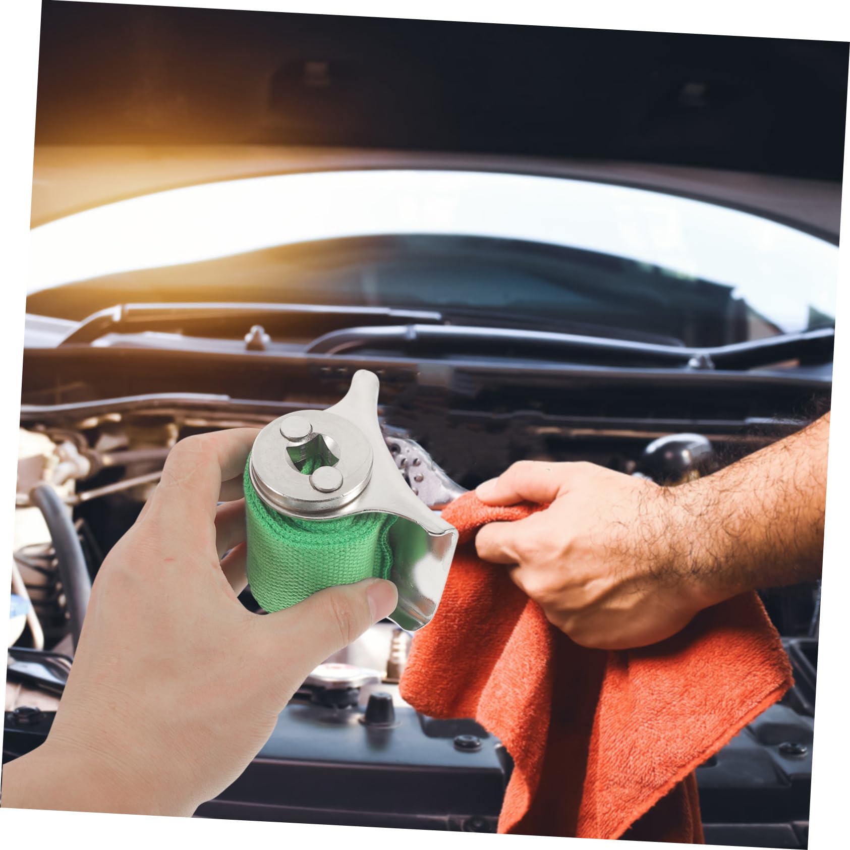 2 Stück Ölfilterschlüssel Bandschlüssel aus Robustem Material Rutschfester Gurtschlüssel für Autoreparaturen und Sanitär Vielseitig Einsetzbar