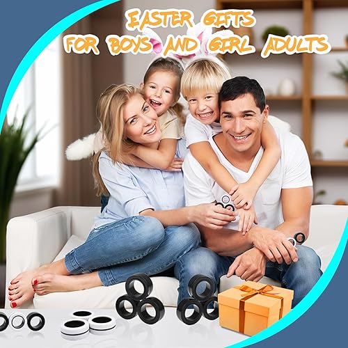 Miniatura 6 de 3 piezas de anillos magnéticos para adolescentes, adultos y niños, paquete de juguetes para ansiedad de menos de 10 dólares, paquete de juguetes