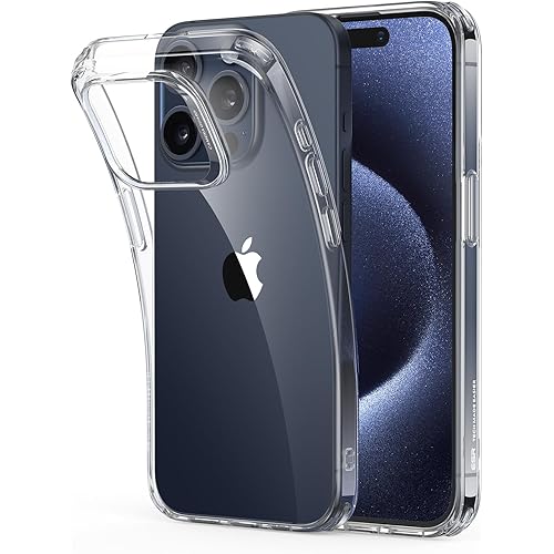 ESR Clear Case for iPhone 14 Case and iPhone 13 Case, Shockproof Thin Silicone Cover, Yellowing-Resistant Slim Transparent TPU Phone Case, Project Zero Series, Clear