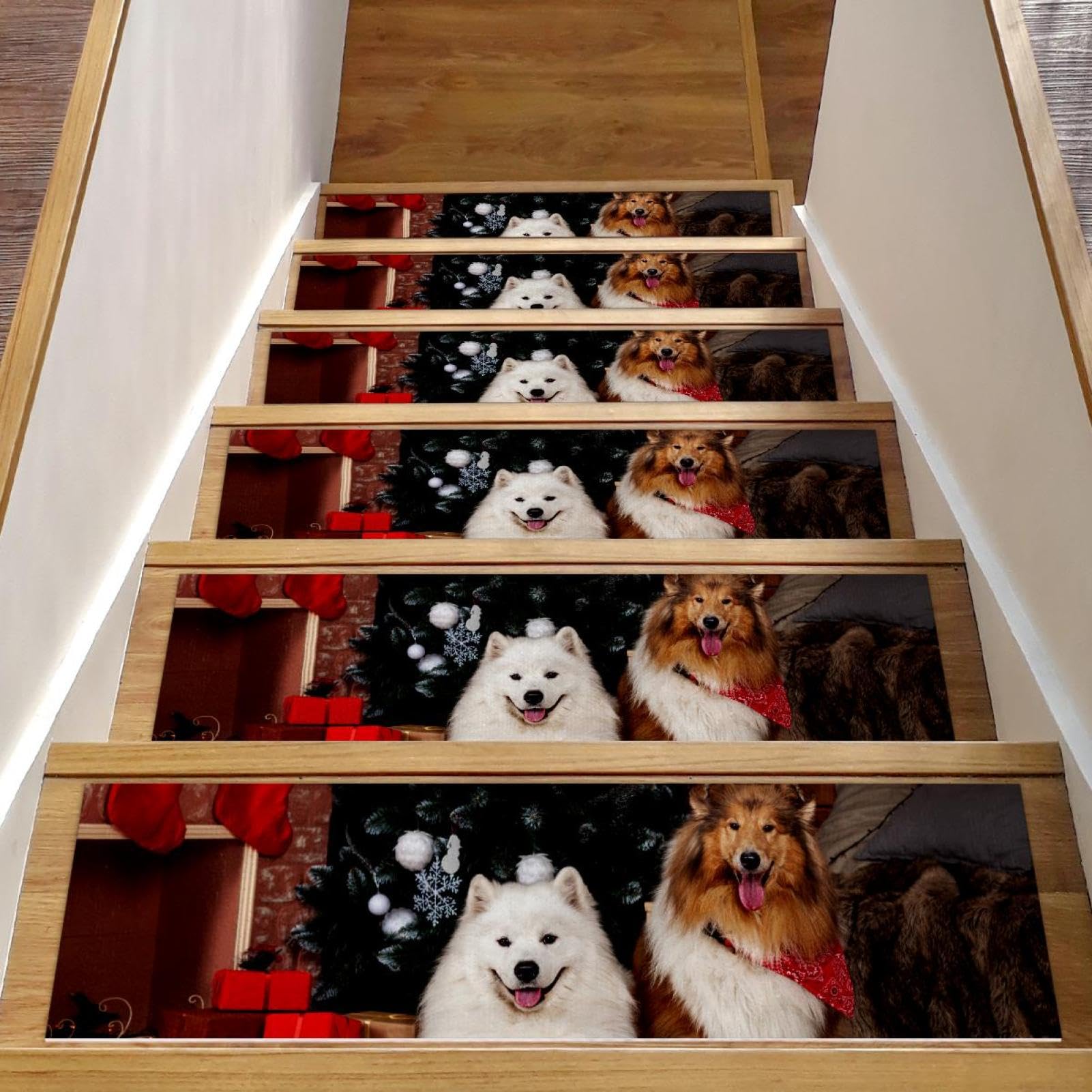 Peldaños para escaleras sin residuos que eliminan los resbalones de perros y niños