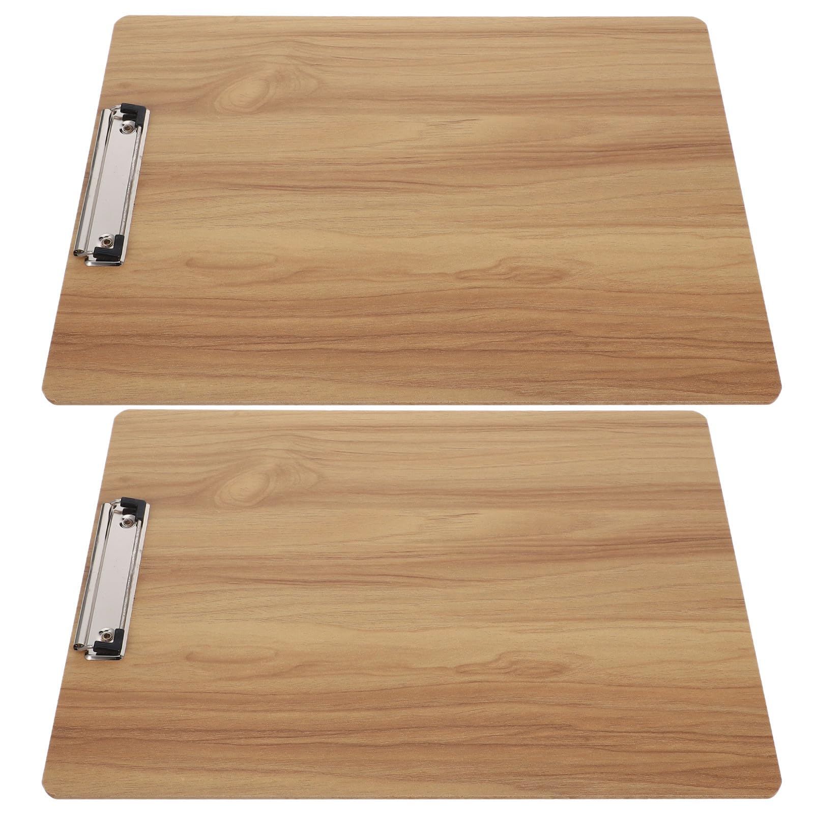 Tablero de madera para dibujo artístico con pinza metálica reforzada 2 uds