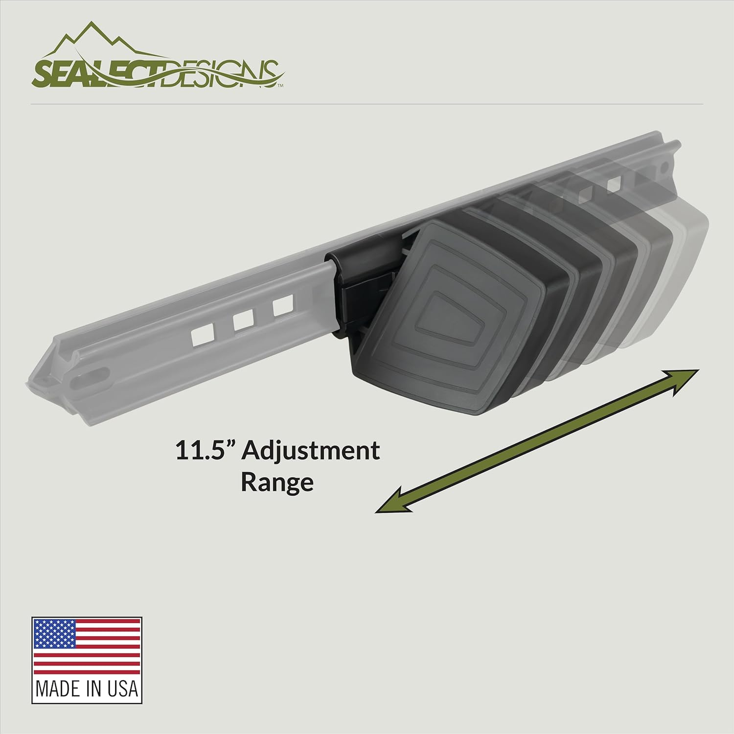 Angled Footbrace with Through Hull Track