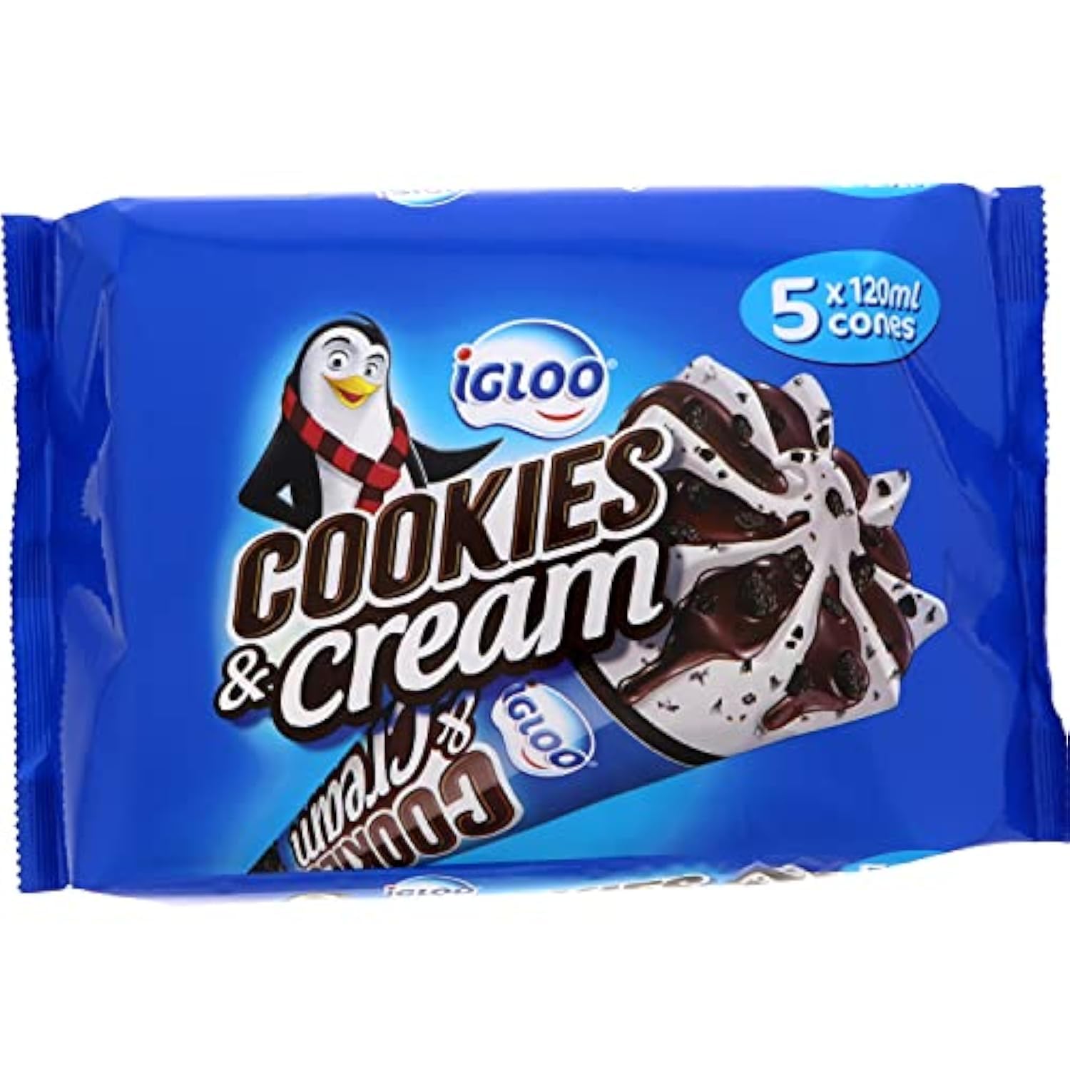 Cookies & Cream Ice Cream Cone 5 x 120ml
