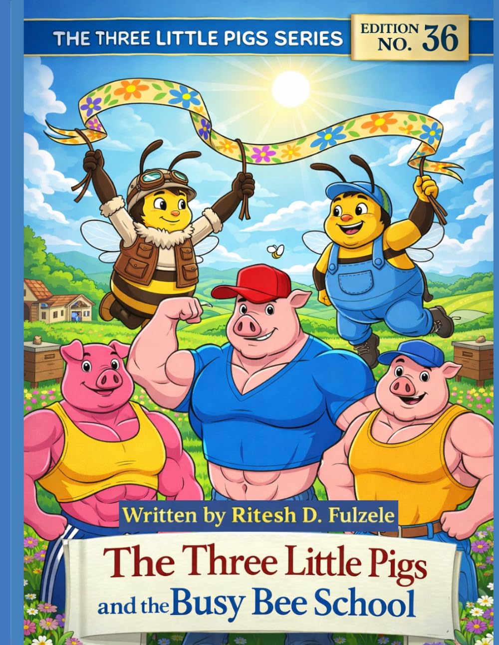 THe three little PIGS and busy bee school: The Three Little pigs series Edition no. 36