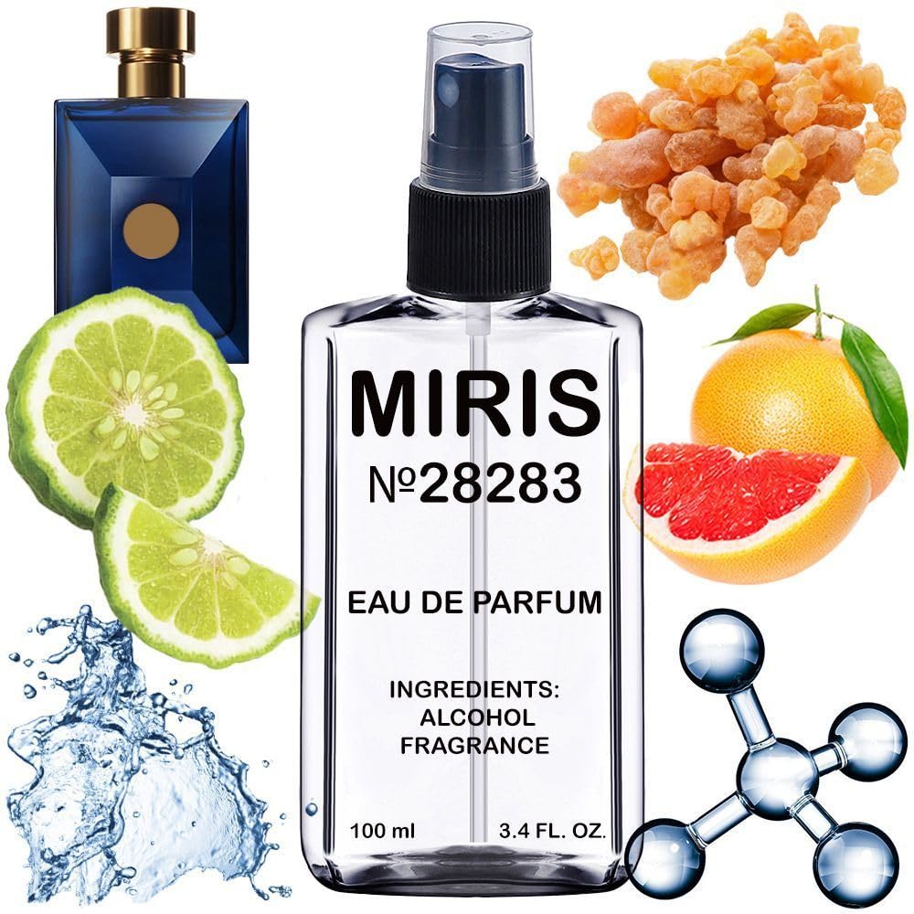MIRIS No. 28283, Inspired by Dylan Blue, Long-Lasting Eau de Parfum for Men, Spray 3.4 Fl Oz / 100 ml