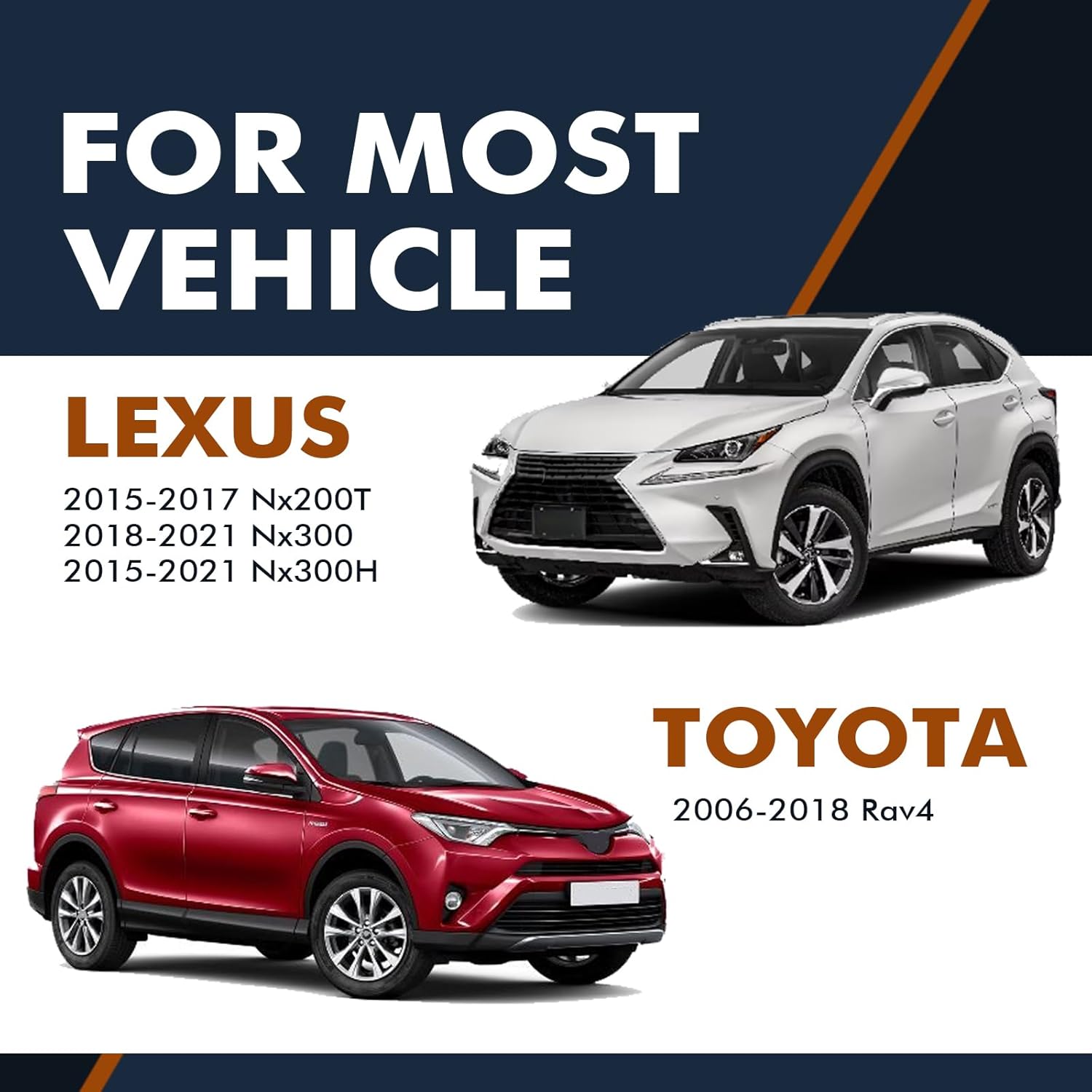 PM Auto Pair of 2 Rear Shock Absorber For 2006-2018 Toyota Rav4