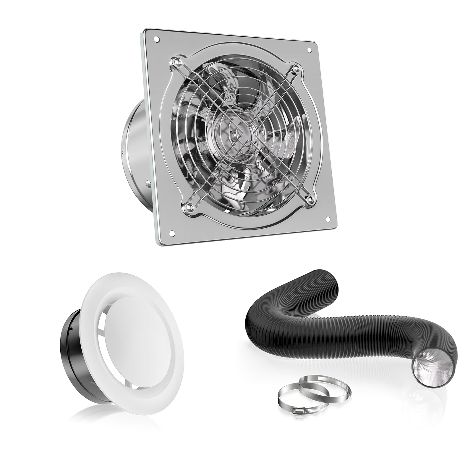 Amazon.com: HG Power 6 Inch Exhasut Fan Kit - Metal Exhaust Fan