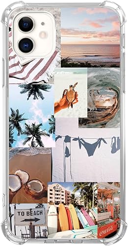 Miniatura 7 de Funda de corazón marrón compatible con iPhone 11, funda de corazón de amor marrón indie para niñas y mujeres, funda única de TPU suave para