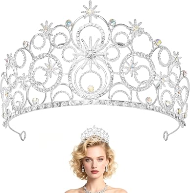 Crystal Crowns Halloween Costume Accessories for Women