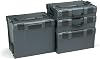 Bosch Sortimo L-Boxx Tool Box Set Size 102-374 in Anthracite Bosch Tool Box Empty Compatible with L-Boxx