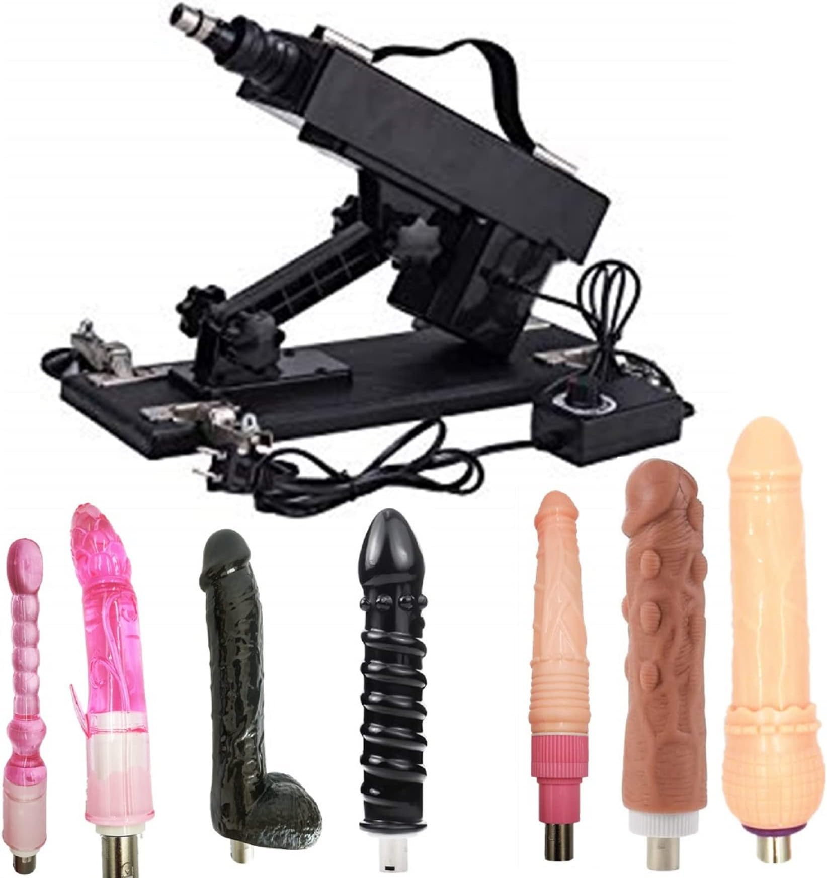 Luxurious Adult Remote Control Machine Automatic Massage with Suction Cup Multispeed Adjustable Telescopic Thrusting