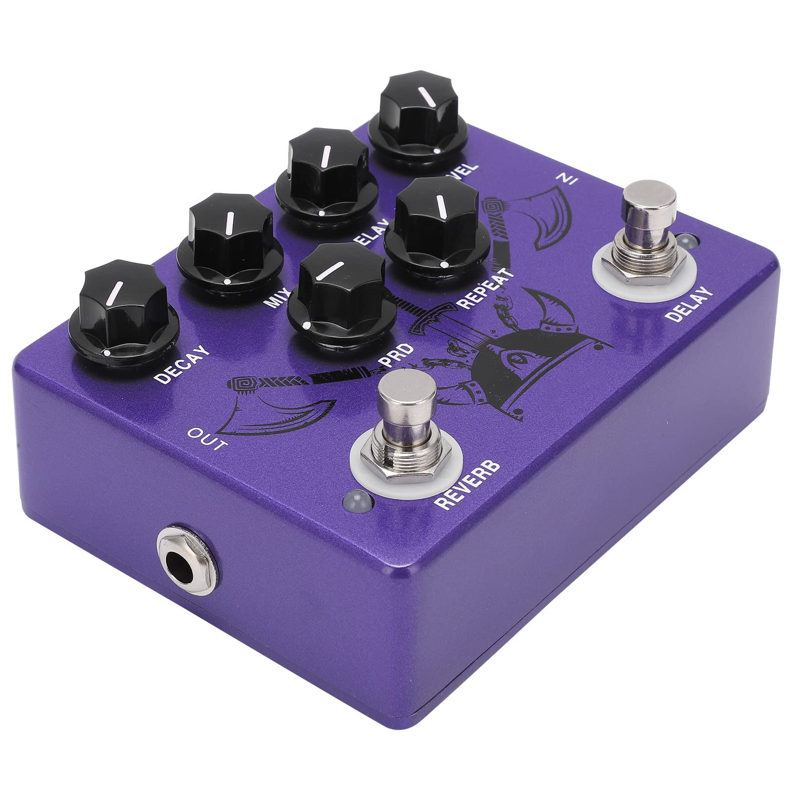 Efekt Gitarowy Reverb Digital Delay dla Urzekających Występów, True Bypass Pojedyncze Akcesorium dla Muzyków i Graczy na Każdym Poziomie Purple Metal
