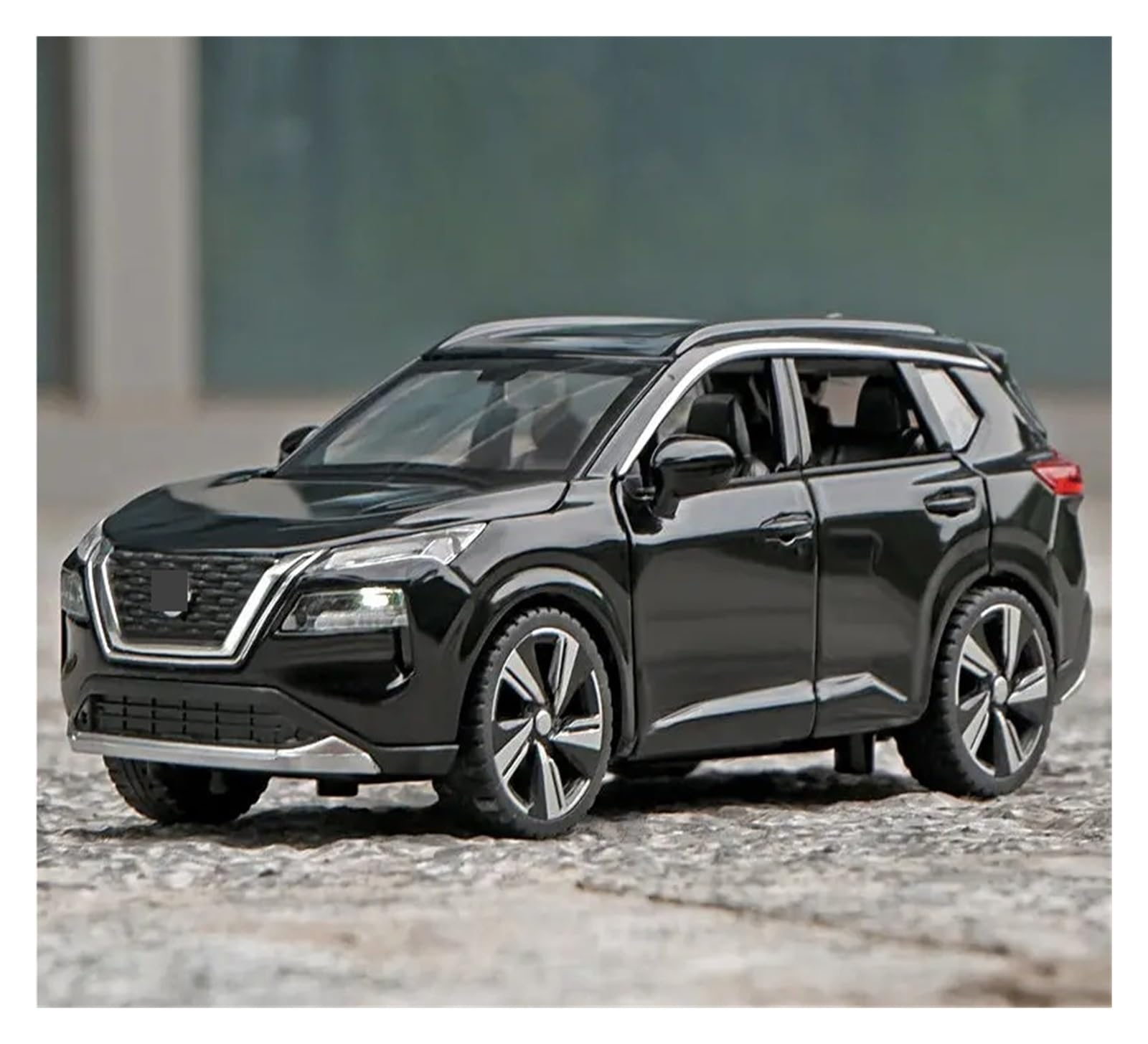 1:32 Per Nissan X-TRAIL SUV Modello Auto In Lega Pressofuso In Metallo Veicolo Fuoristrada Con Simulazione Set Giochi Modello Auto per Hobby(Gray)
