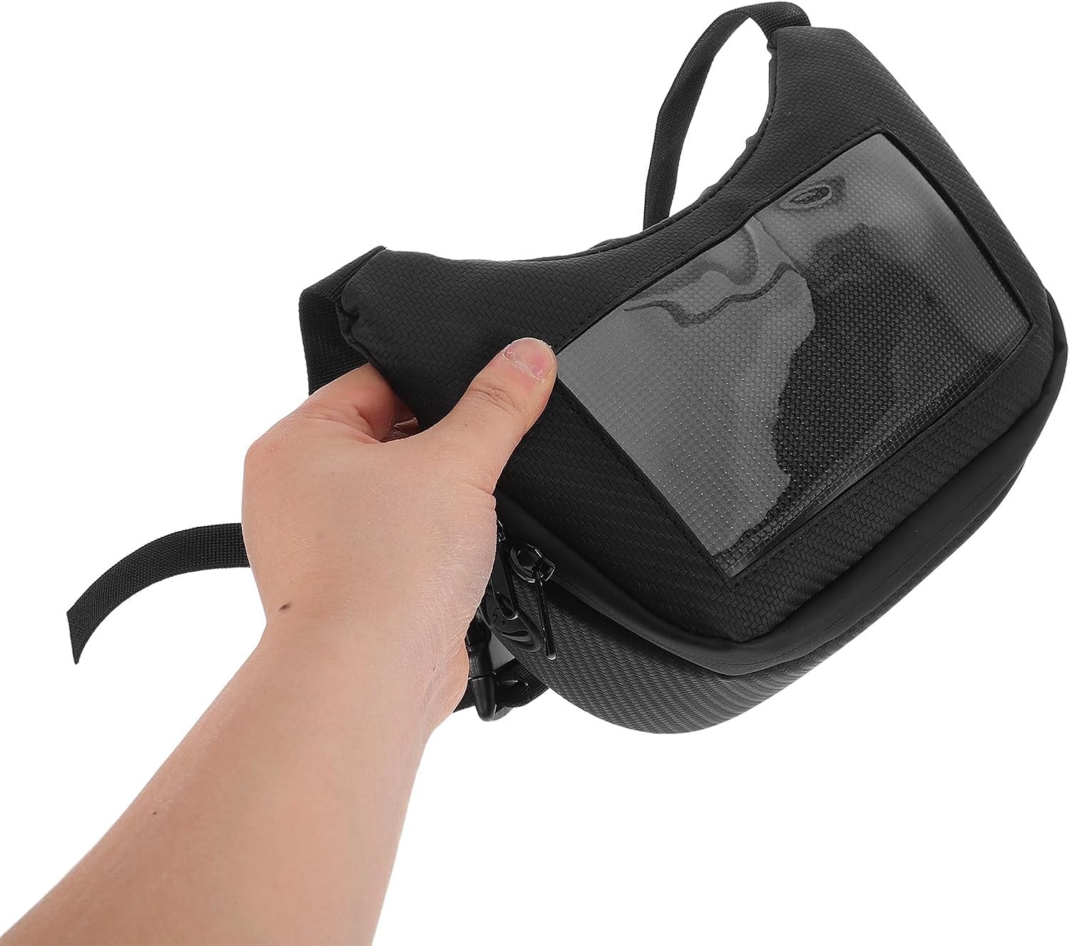 Motorcycle Tank Bag Waterproof Handlebar Front Storage Pouch Large Capacity for Scooter Electric Bike Mobile Phone Navigation Organizer