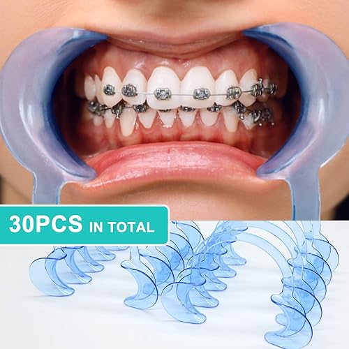 Miniatura 3 de 30 piezas de retractor de mejillas para abridor de boca dental BVN 10L 10M 10S Abridor bucal autoclavable para blanqueamiento dental, retractor