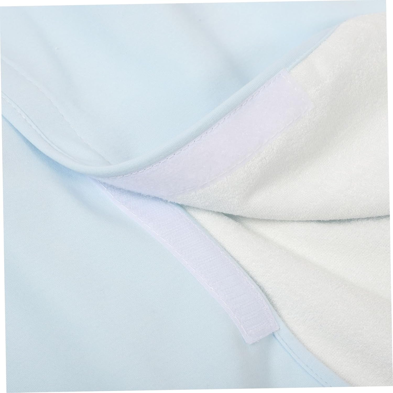 Waterproof Bed Pad: Wearable Bedwetting Mat - Incontinence Diaper 360 Degree Mattress Protection - Cotton Skirt with Snaps for Elderly Adults Heavy Period Blue