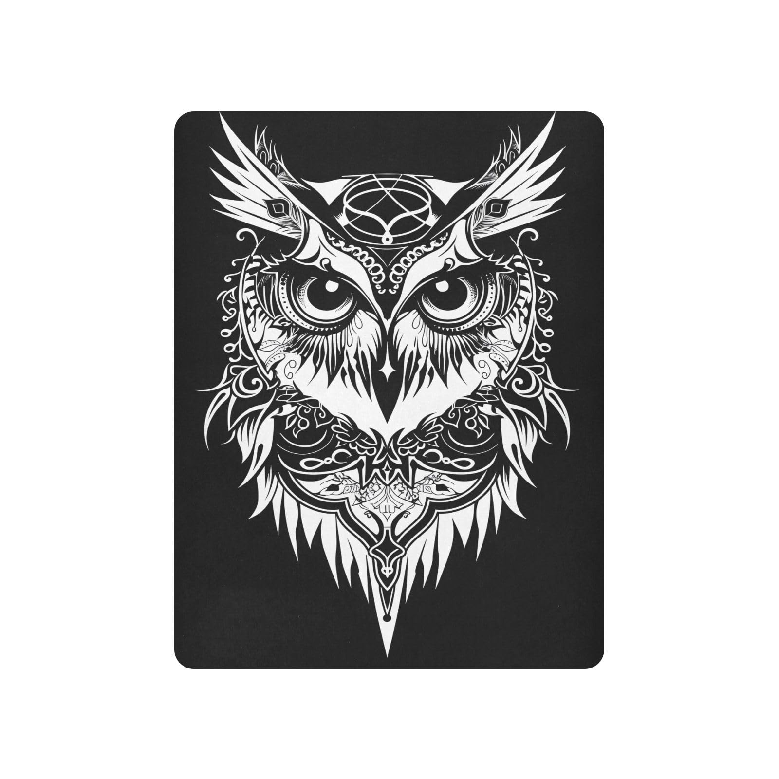 JIPONI White Owl Soft Playard Sheet- Pack & Play Sheets Fitted, Breathable Mattress Cover for Standard Size Play Yard, 39’x27’x5’