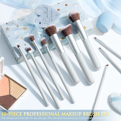 Vista 5 de Regalos de moda para adolescentes, 10 tarjetas de afirmación positiva y desafíos de empoderamiento para desbloquear, juego de regalo de maquillaje