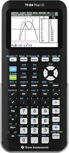 Calculadora gráfica TI84PLSCEBLUBRY de Texas Instruments Negro