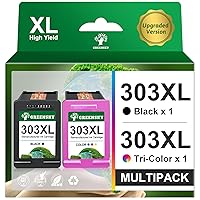 GREENSKY 303XL Compatibili con Cartucce HP 303 Nero e Colore per Cartuccia HP 303