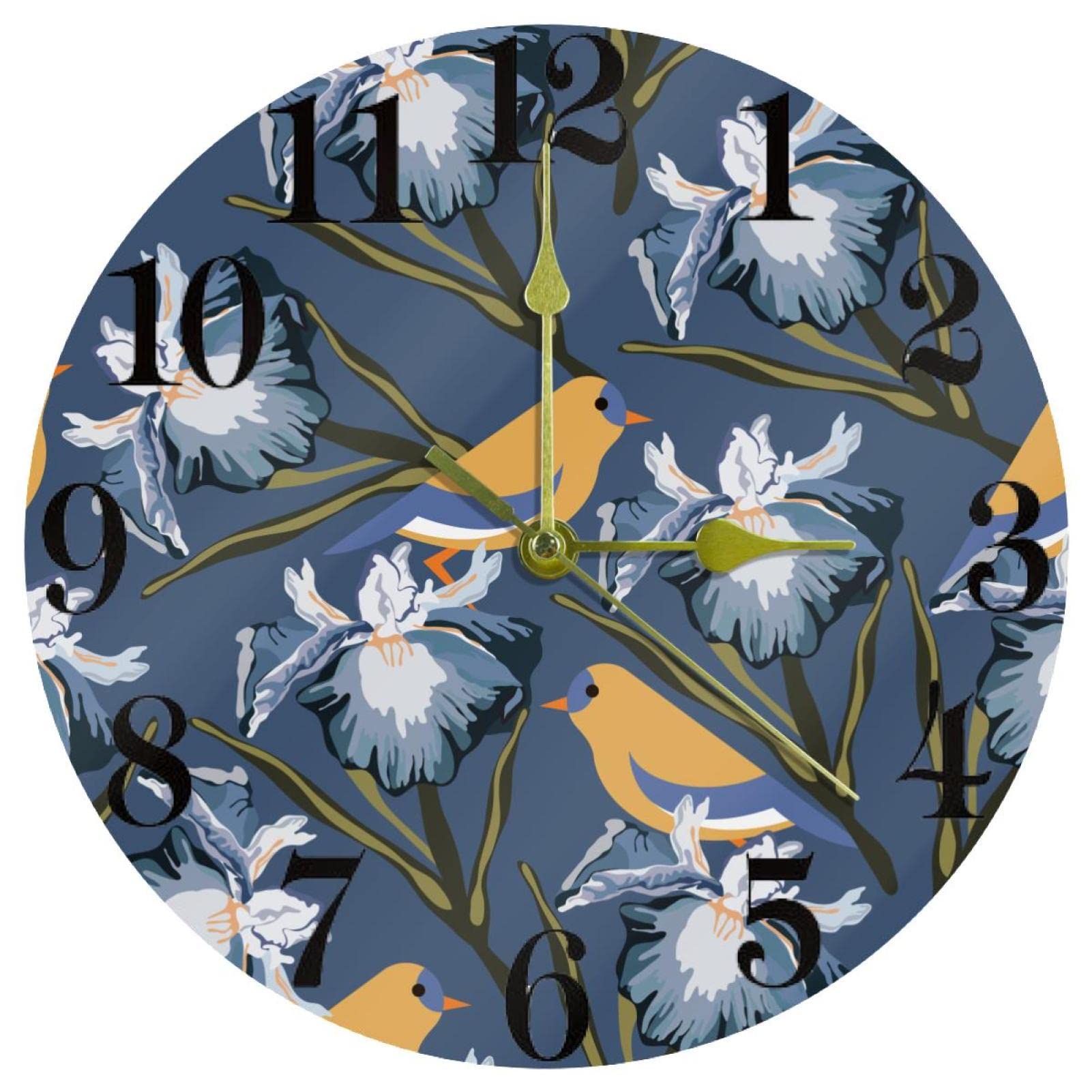 Horloge murale à quartz sans tic-tac à piles pour un sommeil profond et sans perturbation