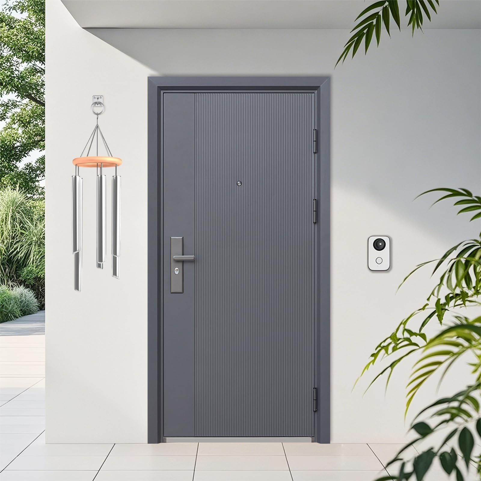 PARFCO Ganchos Anclaje Pared, 4 Piezas 304 Acero INOX Anillo para Atar Caballos, Ojal 8 mm, Cuadrado Argollas para Pared, con Tornillos y Tubo Expansión, para Columnas Madera, Paredes, Techos | Placa de ojo de acero inoxidable 304 con anillo y ojal de 8 m