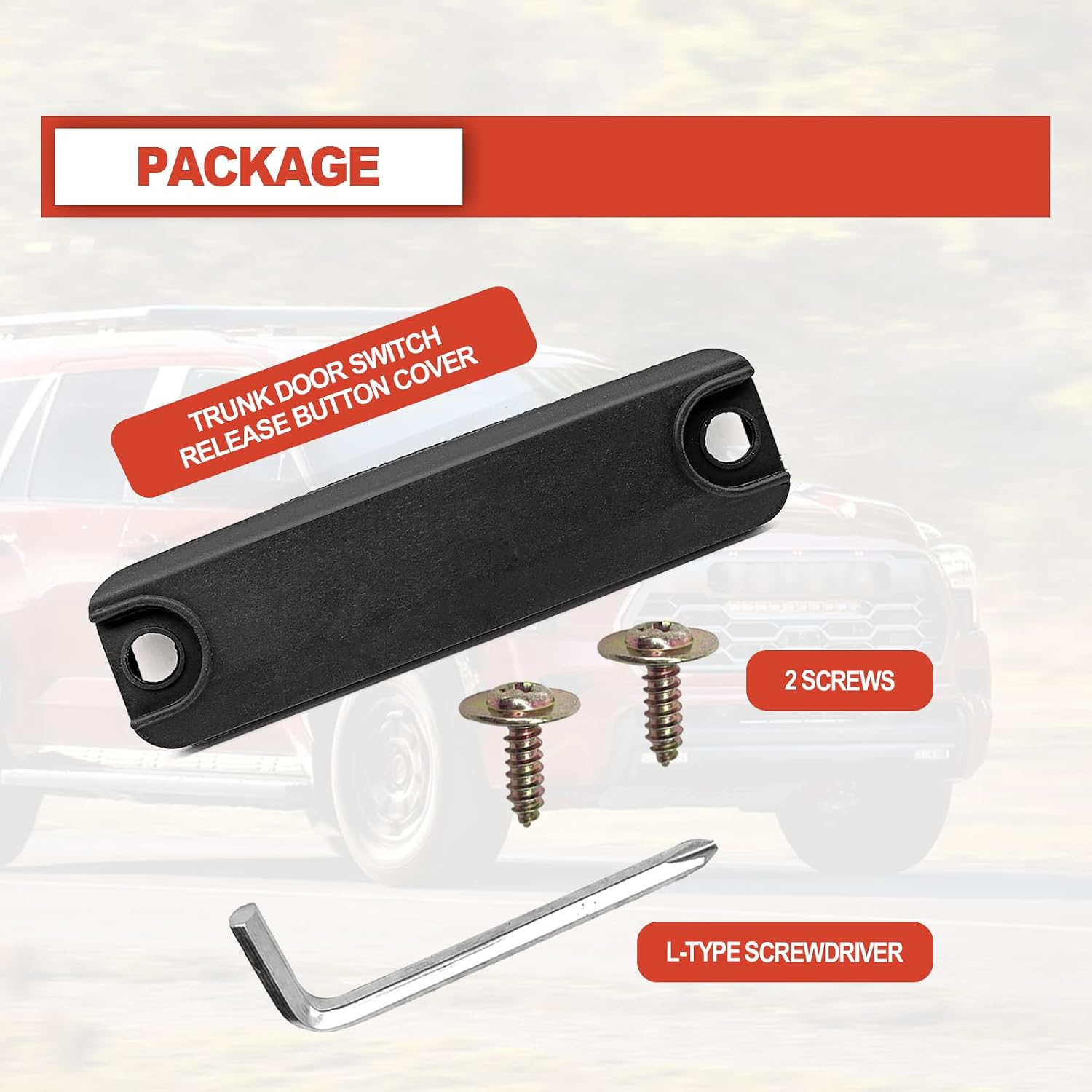 Trunk Rear Hatch Liftgate Switch Latch Cover Lid Black, Replacements 84905-47010,84840-21010,84840-35010,84840-47020, Release Button Rubber Cover fit for Avalon Prius Sienna Sequoia 4Runner Camry