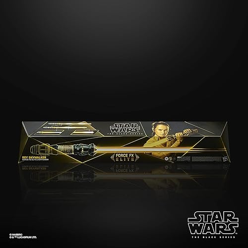 Miniatura 3 de Star Wars The Black Series Rey Skywalker Force FX Elite Sable de luz con LED avanzados y efectos de sonido artículo de juego de rol coleccionable