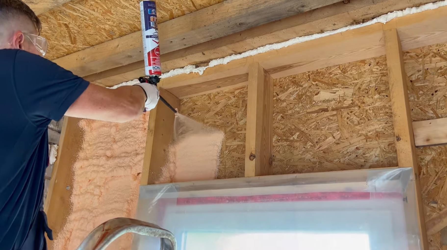 POLYNOR Izolacja Cieplna PUR w Puszce PRO - Pełny Zestaw - 20 Pianek - Pistolet do piany - Natryskowa Izolacja Termiczna - Izolacja Ścian, Dachów, Sufitów, Rur - Aerozol 750 ml